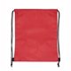 aerial view a red breckenridge 13 w x 16 h - economy drawstring cinch pack backpack, image 1 of 2