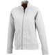 aerial view a white (125) womens okapi performance full zip knit jacket, image 1 of 4