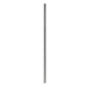 a silver reusable metal drinking straw