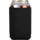 aerial view a black neoprene can holder - 1 sided, image 1 of 2