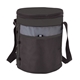 aerial view a black baldwin 12- can barrel cooler bag, image 1 of 6