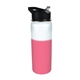 aerial view a white to red mood(tm) 26 oz stainless steel bottle, image 1 of 2