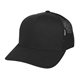 aerial view a black yp classics(r) retro trucker hat, image 1 of 2