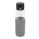 aerial view a gray 20 oz hydro glass bottle, image 1 of 2