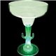 aerial view a group of 12 oz light up novelty stem plastic margarita glass, image 3 of 4