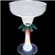 aerial view a group of 12 oz light up novelty stem plastic margarita glass, image 4 of 4