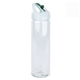 aerial view a green newport ii 25 oz pet bottle with flip spout, image 1 of 2