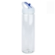 aerial view a blue newport ii 25 oz pet bottle with flip spout, image 1 of 2