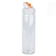 aerial view a orange newport ii 25 oz pet bottle with flip spout, image 1 of 2