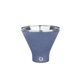 aerial view a light blue snowfox(r) 8 oz shimmer finish vacuum insulated martini cup, image 1 of 4