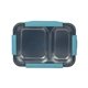 aerial view a light blue corrine food container w / steel tray, image 1 of 6