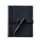 aerial view a black bettoni(r) sorrento journal pen giftset, image 1 of 7