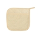 a natural quilted padded pot holder trivet