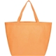 aerial view a orange the yaya non - woven bottom gusset shoppers budget tote bag - 13 x 19.5, image 1 of 5
