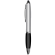 a black iwriter(r) pro - stylus twist - retractable ball point pen with rubber grip