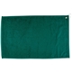 aerial view a green (close to pms 342) 16 x 25 hemmed golf towel w / grommet and hook, image 1 of 2