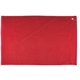 aerial view a red (close to pms 200) 16 x 25 hemmed golf towel w / grommet and hook, image 1 of 2