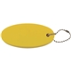 aerial view a yellow promotional custom sure - float key chain, image 1 of 2