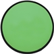 aerial view a green flying disc with pouch, image 1 of 2