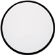 aerial view a white flying disc with pouch, image 1 of 2