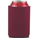 aerial view a burgundy budget collapsible foam folding can cooler holder, image 1 of 2