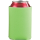 aerial view a lime green budget collapsible foam folding can cooler holder, image 1 of 2