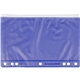 aerial view a blue (close to pms 2736) slide lock school pencil pouch, image 1 of 2