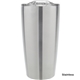 aerial view a stainless tumbler with clear lid 20 oz odin vacuum travel insulated stainless steel tumbler, image 1 of 2