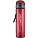 aerial view a red 32 oz water bottle with trekker lid, image 1 of 2