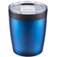 aerial view a blue 8 oz compact mini tumbler, image 1 of 2