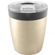 aerial view a gold 8 oz compact mini tumbler, image 1 of 2