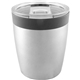 aerial view a silver 8 oz compact mini tumbler, image 1 of 2
