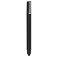 aerial view a black cubic soft rubberized touch square stylus pen, image 1 of 3