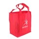 aerial view a red the grocer - super saver grocery tote, image 1 of 2