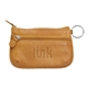 aerial view a tan andrew philips(r) coin case id holder wallet, image 1 of 2