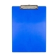 aerial view a blue mcquary fc letter size clipboard with photoimage (r) full color imprint* and metal spring clip, image 1 of 3