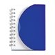 aerial view a blue pocket jotter notepad notebook, image 1 of 2