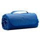 aerial view a blue ready to roll roll up fleece blanket, image 1 of 5