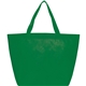 aerial view a green the yaya non - woven bottom gusset shoppers budget tote bag - 13 x 19.5, image 1 of 5