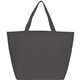 aerial view a gray the yaya non - woven bottom gusset shoppers budget tote bag - 13 x 19.5, image 1 of 6