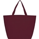 aerial view a burgundy the yaya non - woven bottom gusset shoppers budget tote bag - 13 x 19.5, image 1 of 4