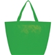 aerial view a lime green the yaya non - woven bottom gusset shoppers budget tote bag - 13 x 19.5, image 1 of 4