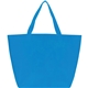 aerial view a process blue the yaya non - woven bottom gusset shoppers budget tote bag - 13 x 19.5, image 1 of 4