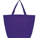 aerial view a purple the yaya non - woven bottom gusset shoppers budget tote bag - 13 x 19.5, image 1 of 4