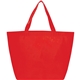 aerial view a red the yaya non - woven bottom gusset shoppers budget tote bag - 13 x 19.5, image 1 of 4