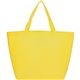 aerial view a yellow the yaya non - woven bottom gusset shoppers budget tote bag - 13 x 19.5, image 1 of 4