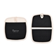 aerial view a black la cuisine potholder hot pad set, image 1 of 7