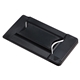 aerial view a black smart mobile wallet w / phone stand screen cleaner, image 1 of 2