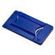 aerial view a blue smart mobile wallet w / phone stand screen cleaner, image 1 of 2