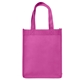 aerial view a brite pink ike tote bag w / reflective glossy sparkle, image 1 of 4